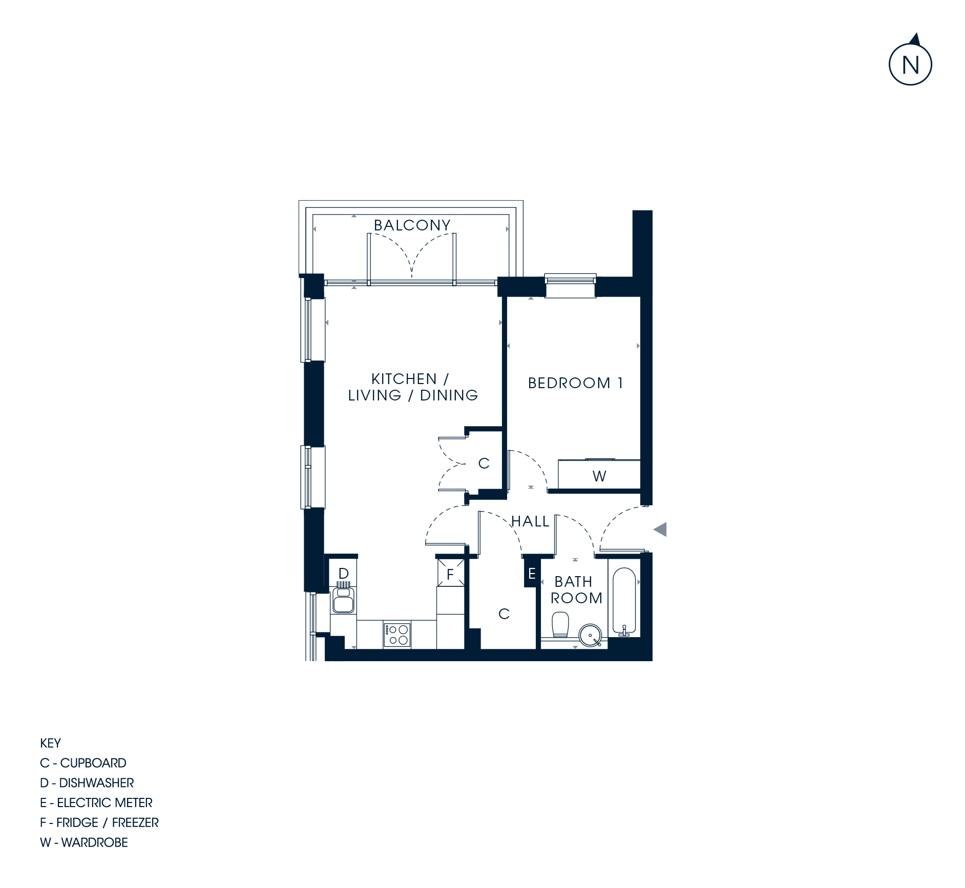 Apartment 26 Noor Inayat Khan House Floorplan